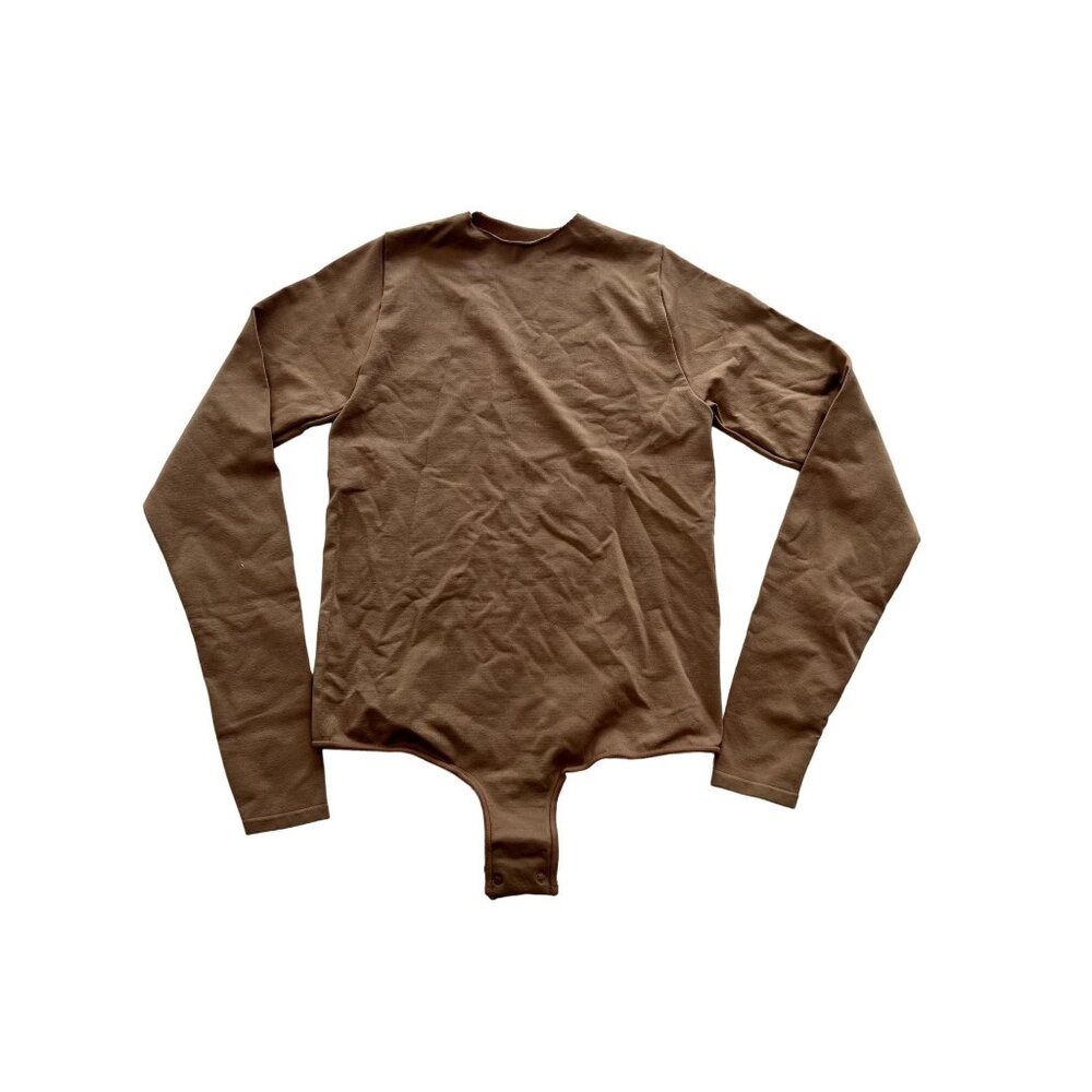 SKIMS Brown Long Sleeve Bodysuit